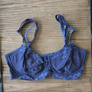 Victoria's Secret Dream Angels Pushup without Padding Slate Blue Bra sz 32DD New